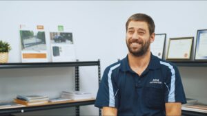 Tim Iten, director of AGM Automation, in his testimonial video